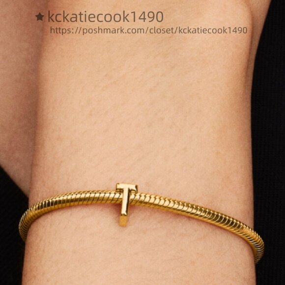 Pandora Letter T Alphabet Charm - Picture 4 of 5